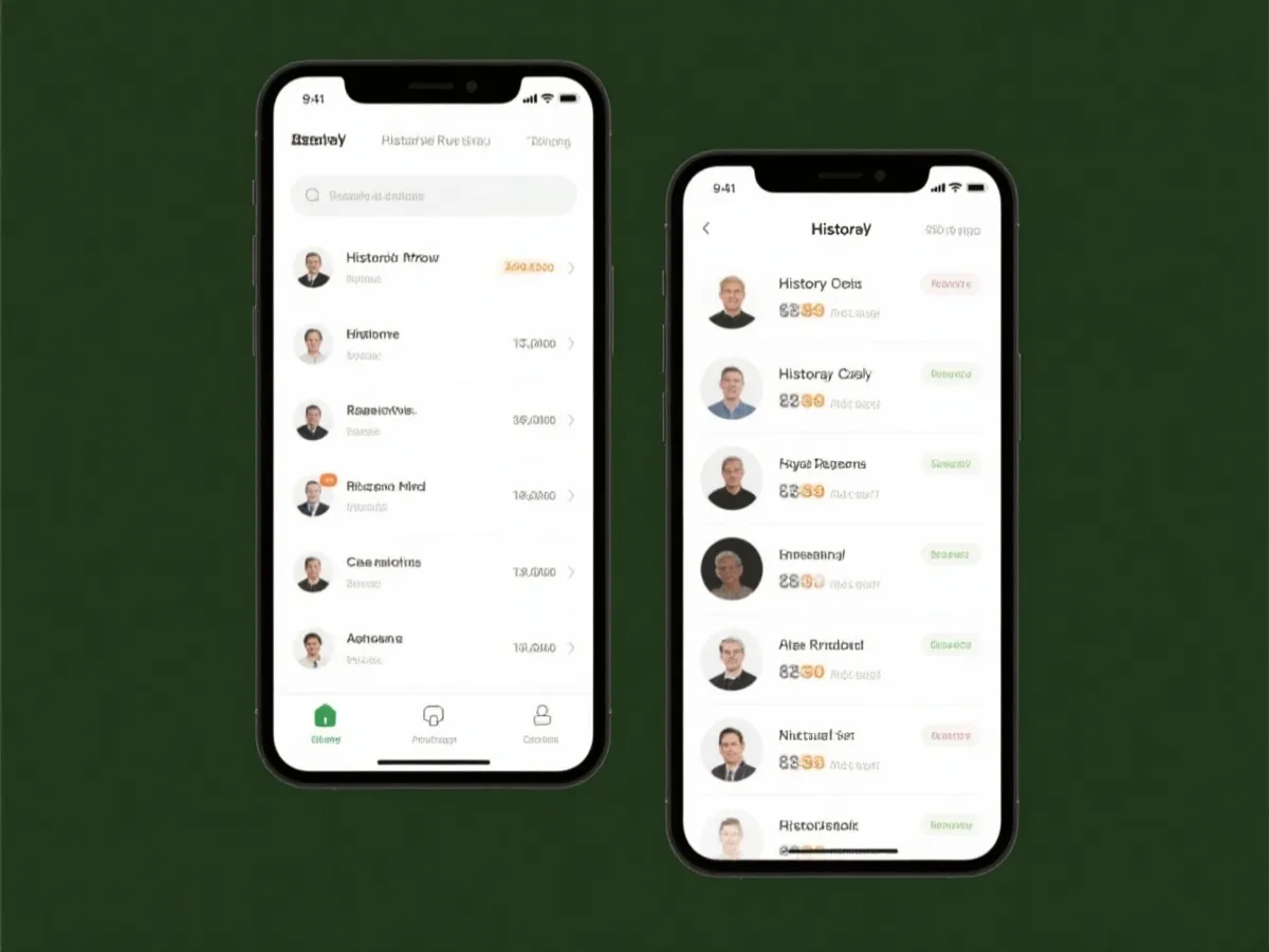 历史记录列表预览